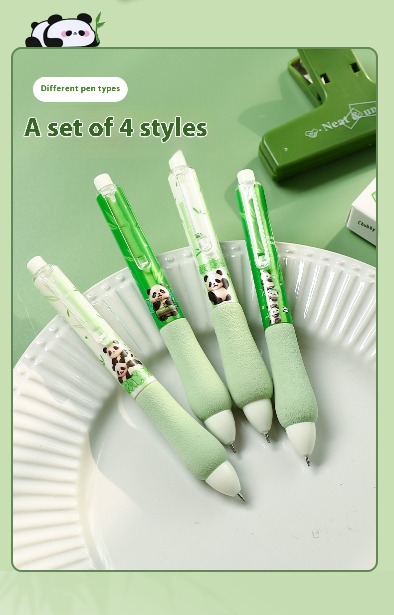 Bamboo Panda Pens 4Pcs Japanese Set