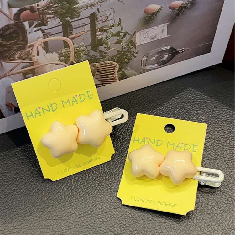 Yellow Fat Star Hair Clip - Image 5