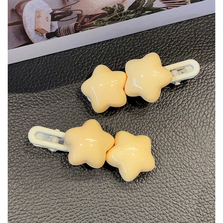 Yellow Fat Star Hair Clip - Image 6