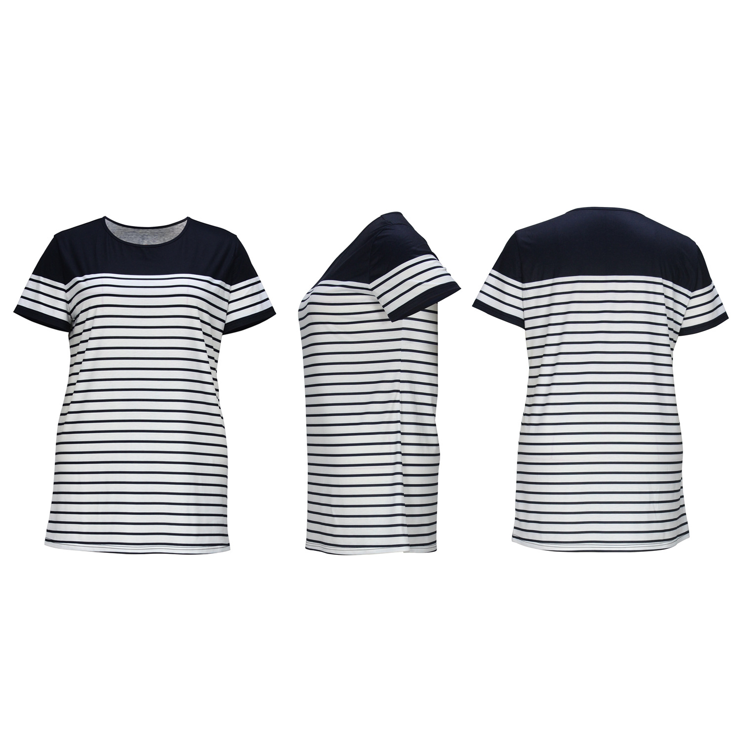 Title 6, Simple Casual Style Classic Striped Regular Rou...