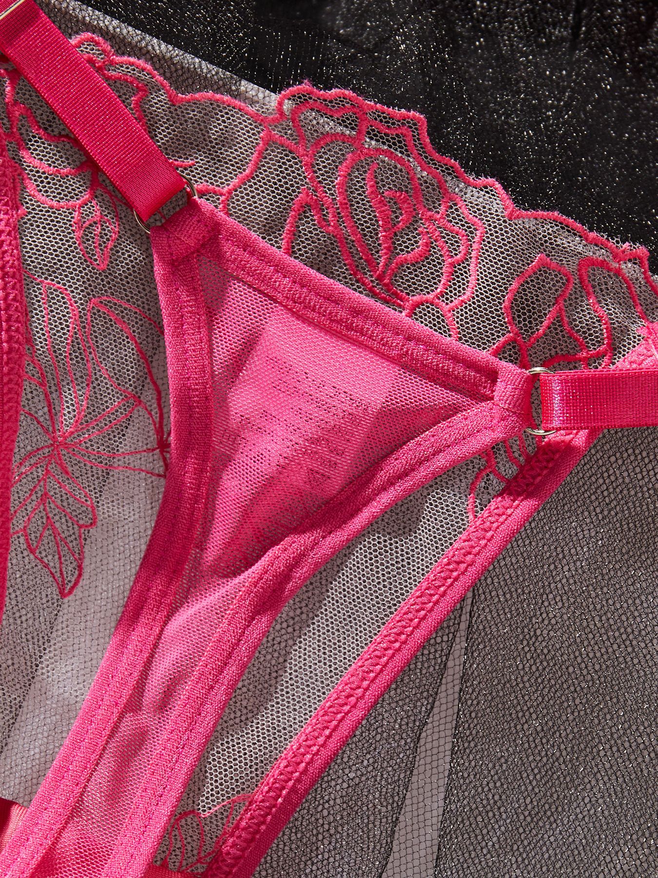 Title 13, Mesh Stitching See-through Underwear Two-piece