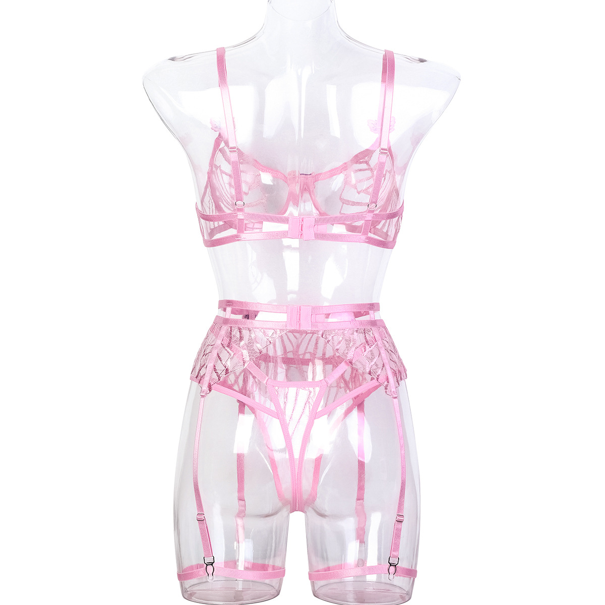 Title 7, Butterfly Patch Underwear Three-piece Set