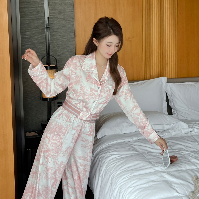 Title 2, Printed Long Sleeve Pants Temperament Homewear