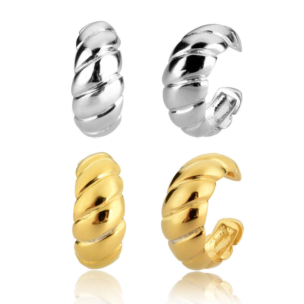 Title 1, Croissant Mini Ear Clip Gold-plated Personality...