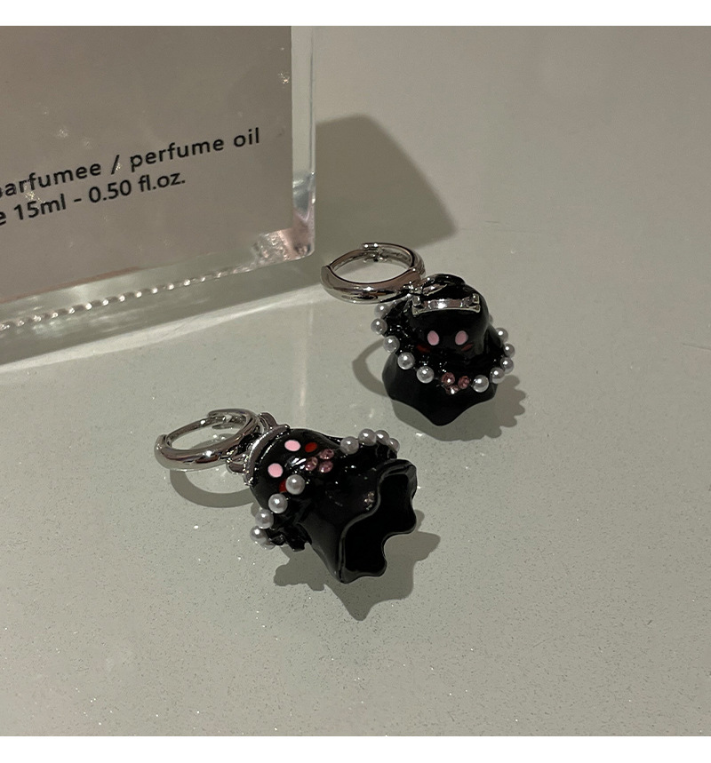 Cartoon Cute Ghost Pearl Earrings - Image 6