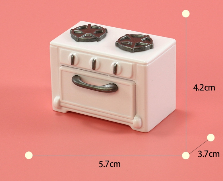 Title 7, Minimodel keuken witte koelkastaccessoires