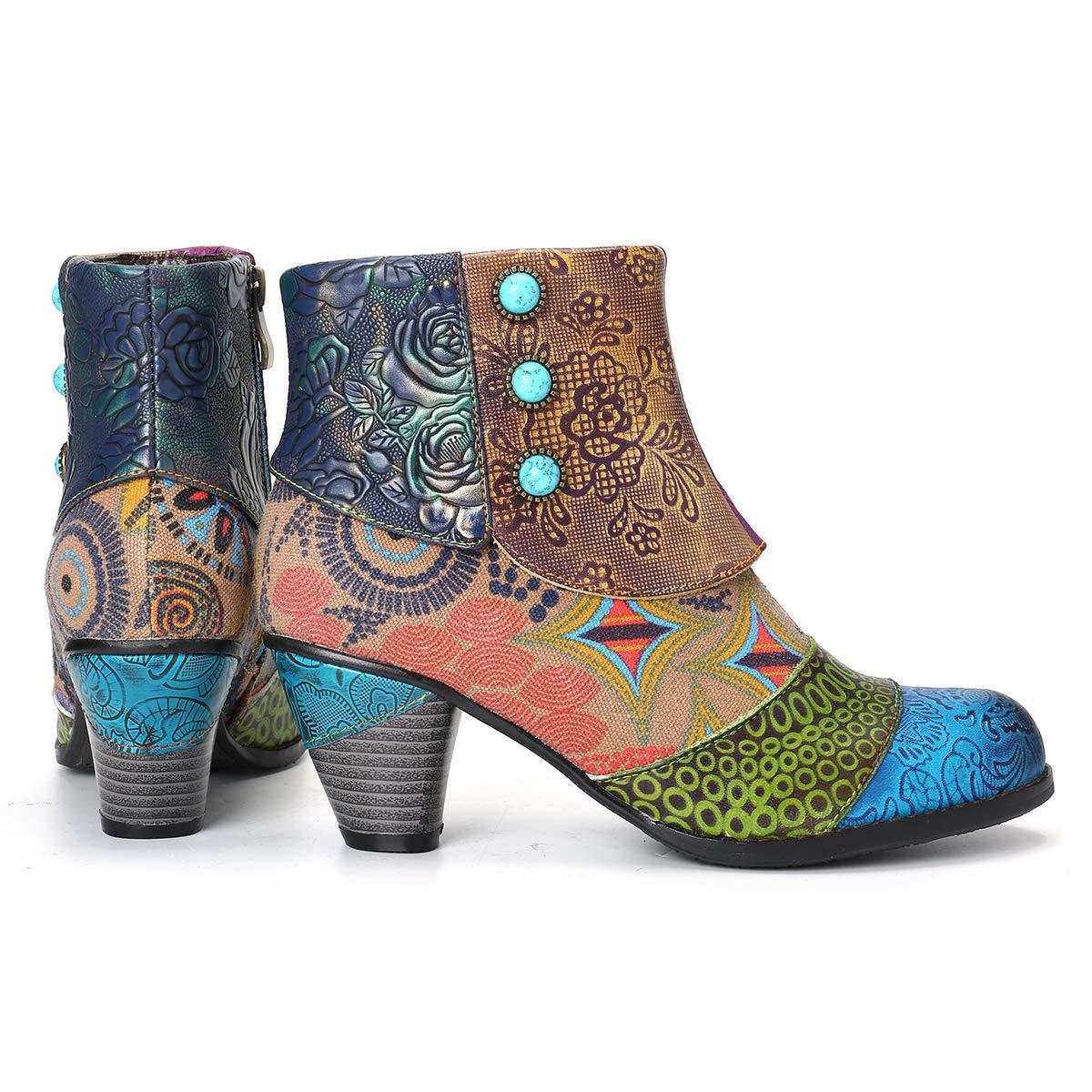 Title 9, Bottines courtes femme artisanales en jacquard ...