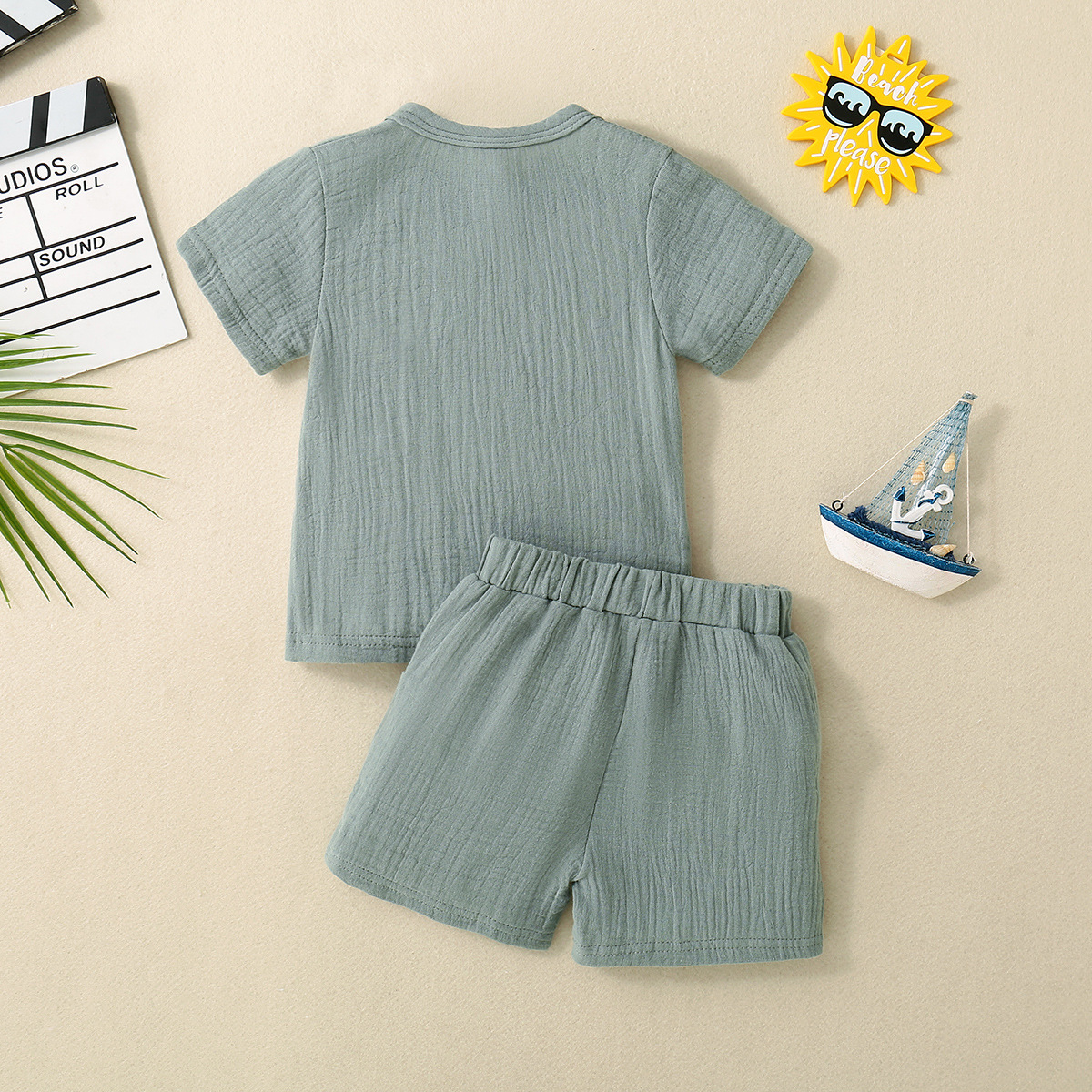 Title 14, Babys mehrfarbiges Kurzarm-T-Shirt Shorts Set,...