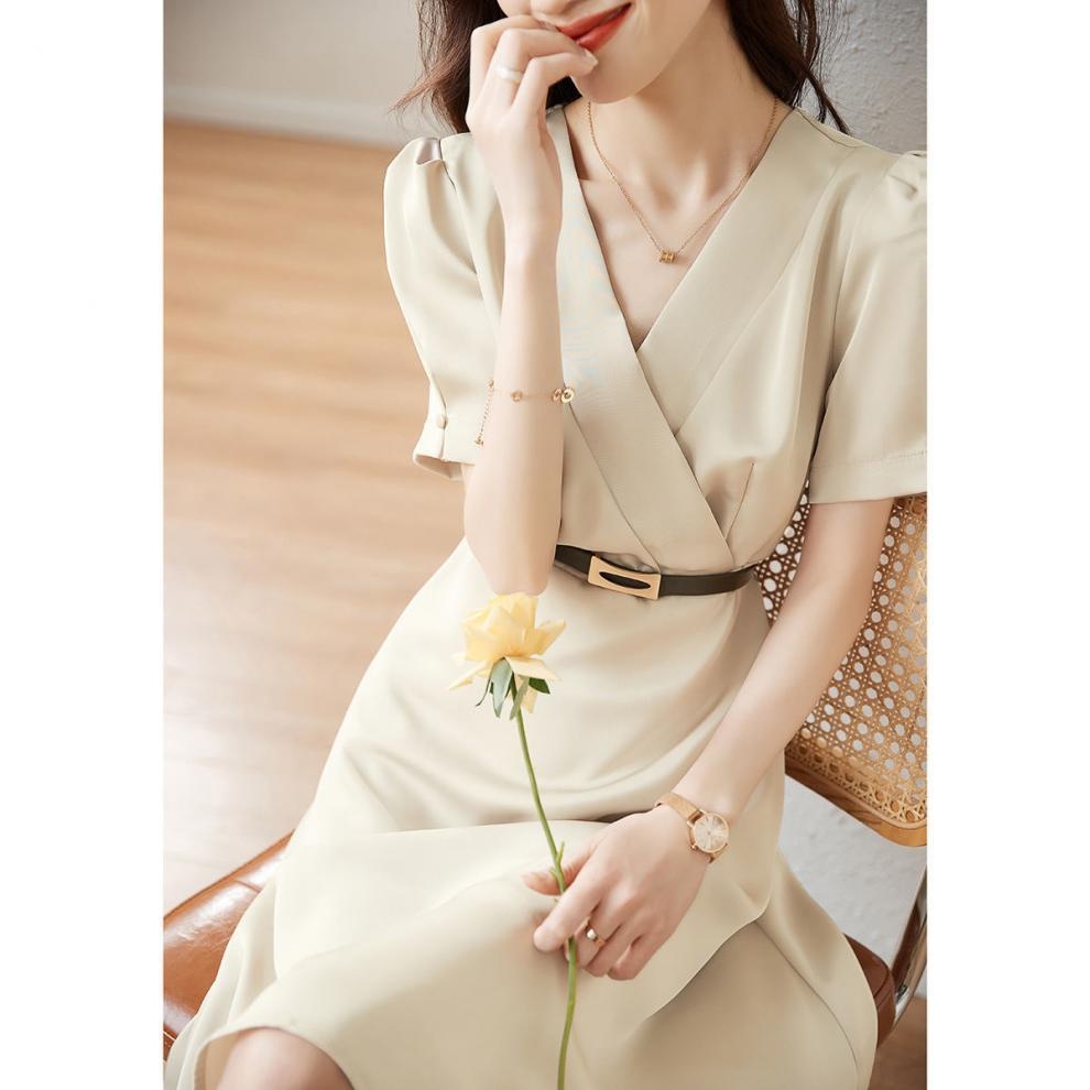 Title 1, Commuting Elegant Lady Comfortable Slimming Dress