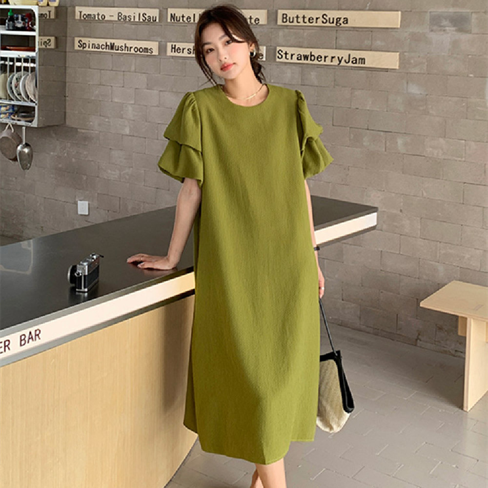 Title 1, Fashionable With Side-slit Dress Women