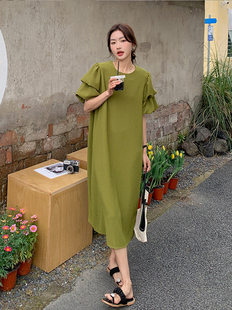 Title 3, Fashionable With Side-slit Dress Women