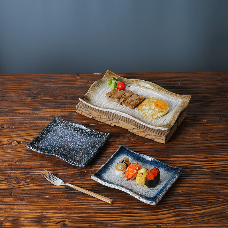 Title 2, Rectangular Sushi Plate Creative Western Food D...