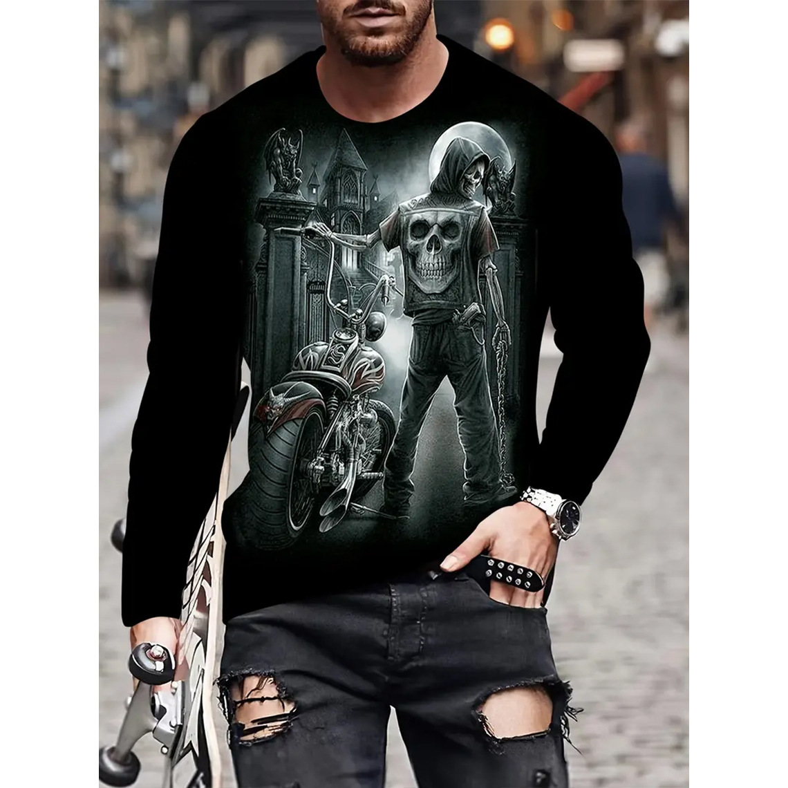 Title 13, T-shirt retrò da uomo con stampa 3D, hip-hop st...