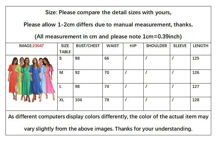 Title 1, V-neck Waist-tight Mid-length Dress