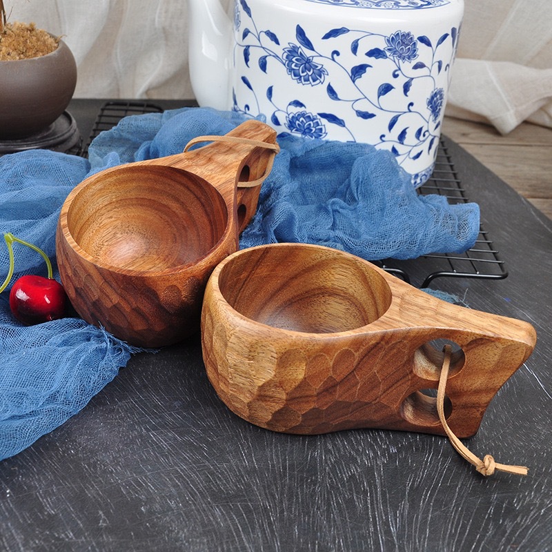 Title 4, Acacia Mangium Finland Wooden Carved Water Cup