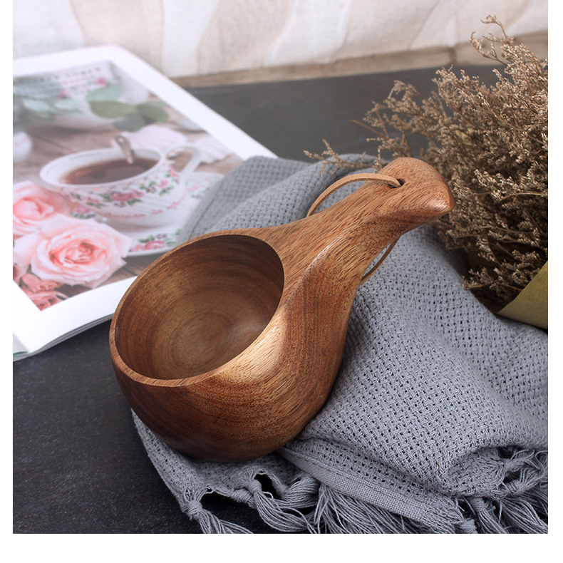 Title 5, Acacia Mangium Finland Wooden Carved Water Cup