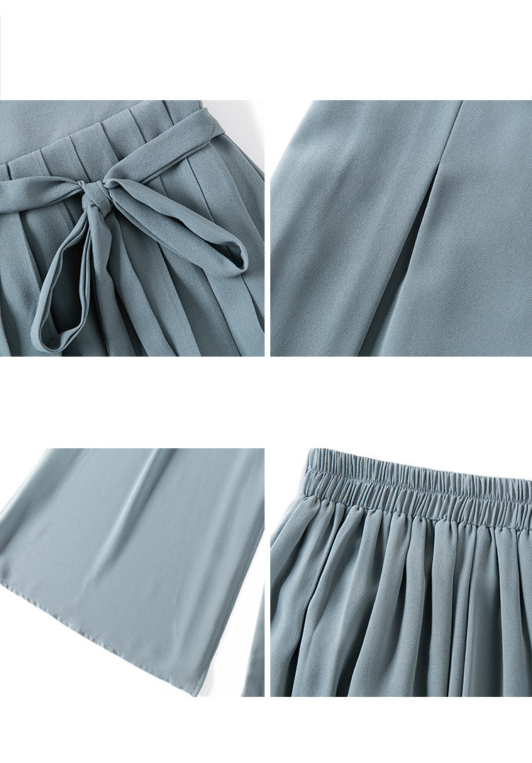 Title 12, Geplissene Chiffon-Hose mit elastischer Taille,...