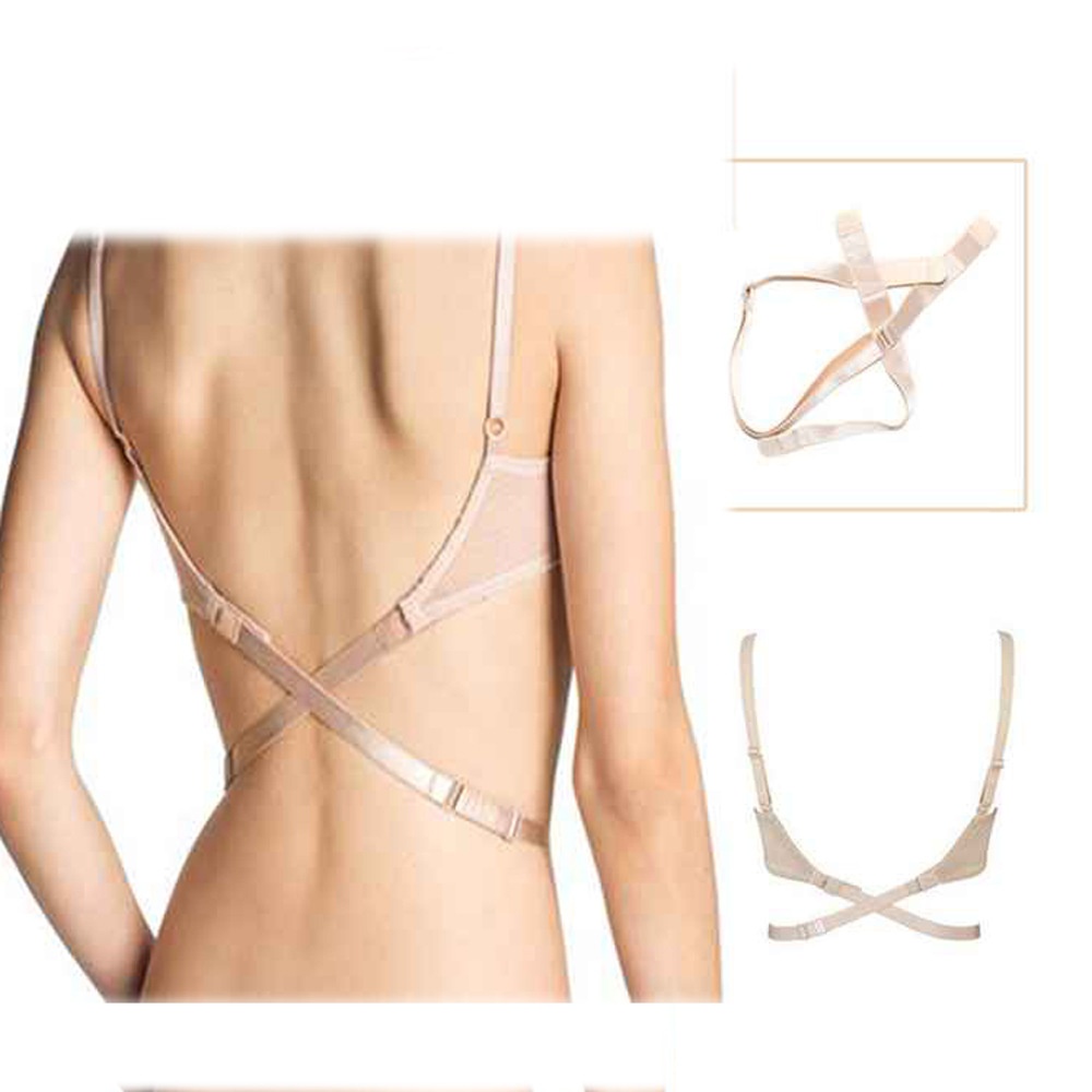 Title 3, Deep V Invisible Cross Adjustable Bra Back Strap