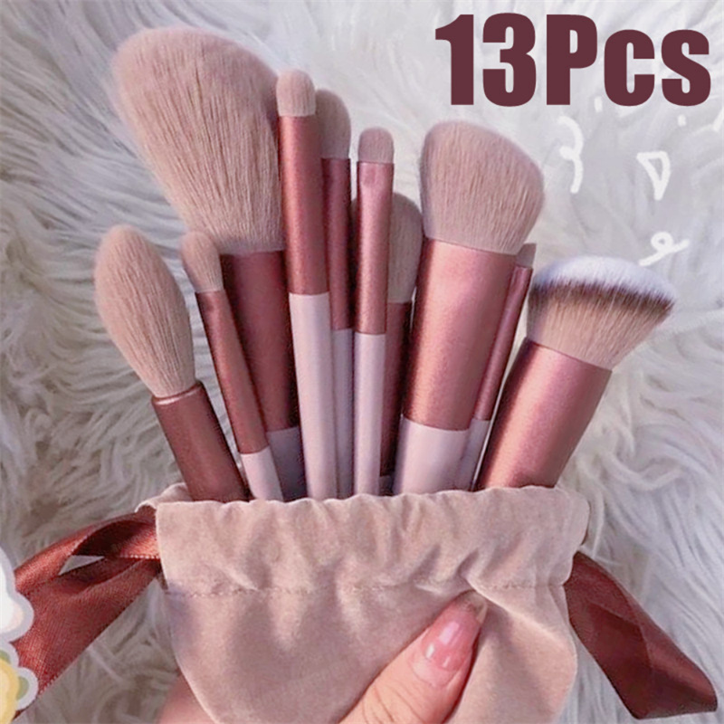 Title 8, 13 Pcs Makeup Brush Set for flawless applicatio...