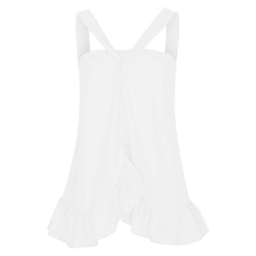 Women's Fashion Halter Ruffled Sleeveless Top