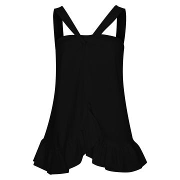Women's Fashion Halter Ruffled Sleeveless Top