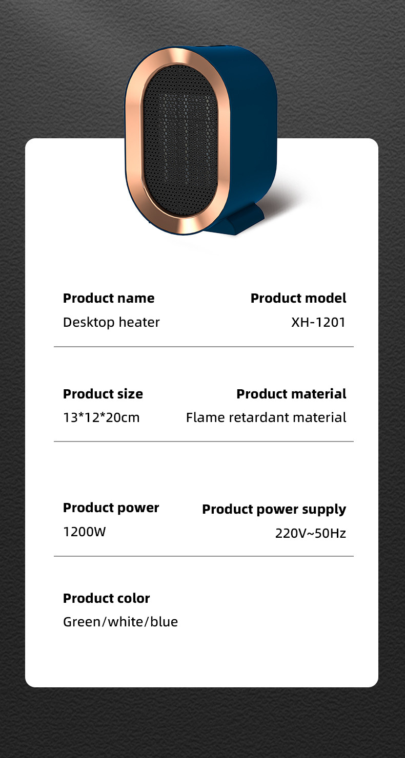 LYDARZ Ceramic Warm Heater - Complete Product Appearance