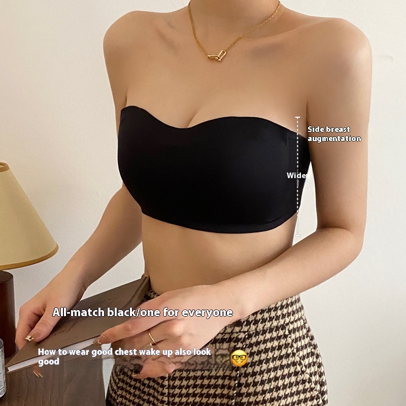 Title 4, Strapless Push Up Summer Thin Anti-slip Seamles...