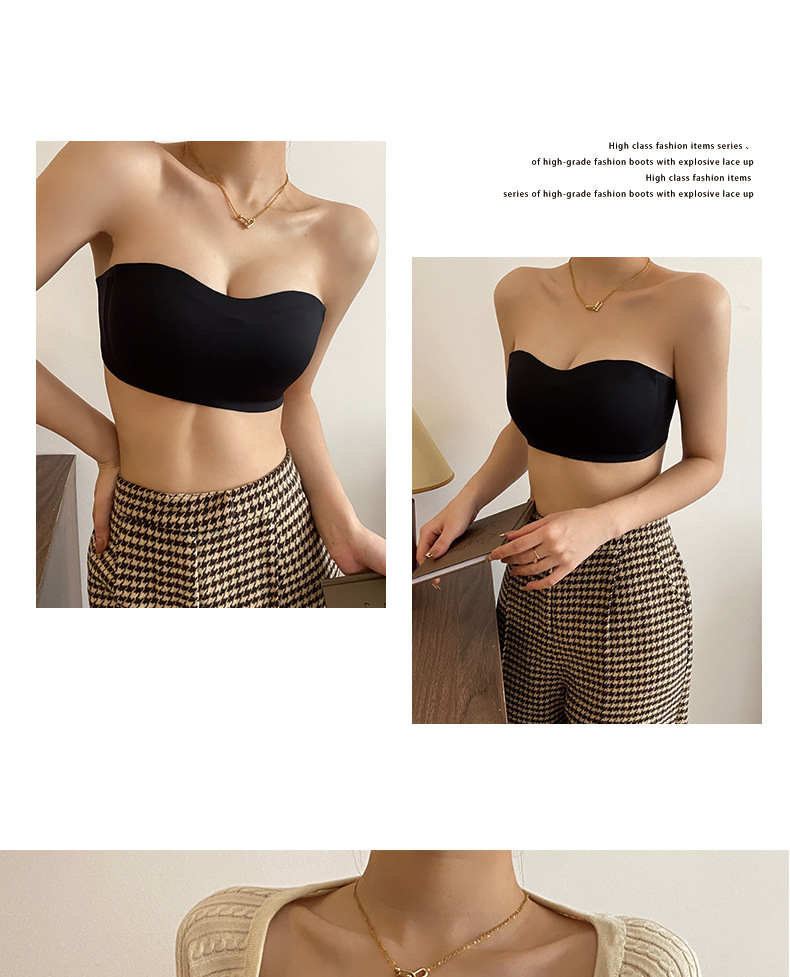 Title 18, Strapless Push Up Summer Thin Anti-slip Seamles...