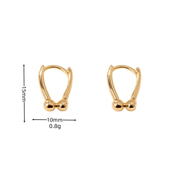 Horseshoe Earrings Women's Detachable Short U-shaped