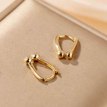 Horseshoe Earrings Women's Detachable Short U-shaped