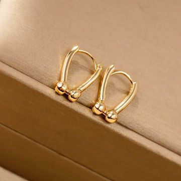 Horseshoe Earrings Women's Detachable Short U-shaped