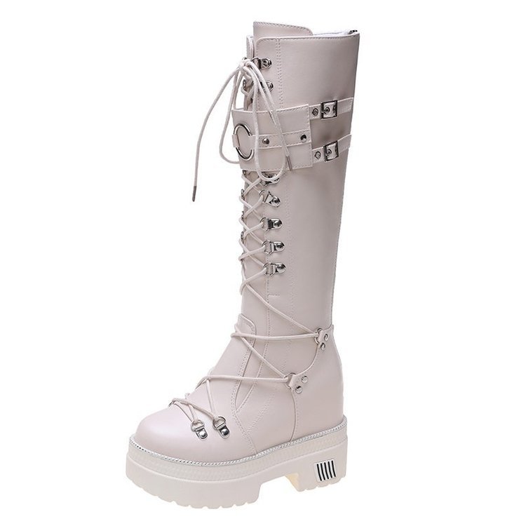 Title 8, Womens high-barrel height increase boots for e...