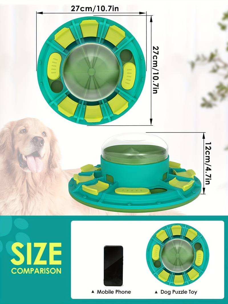 interactive dog puzzle toy for iq improvement and slow feeding suitable for all sizes nutritious diet friendly non electric plastic pet game details 1