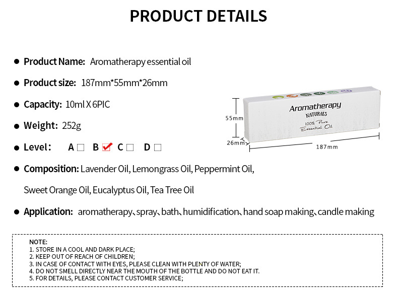 Title 3, Juego de aceites esenciales de aromaterapia de ...