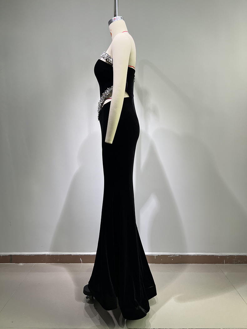 Title 3, Diamond Band One Shoulder Irregular Dress