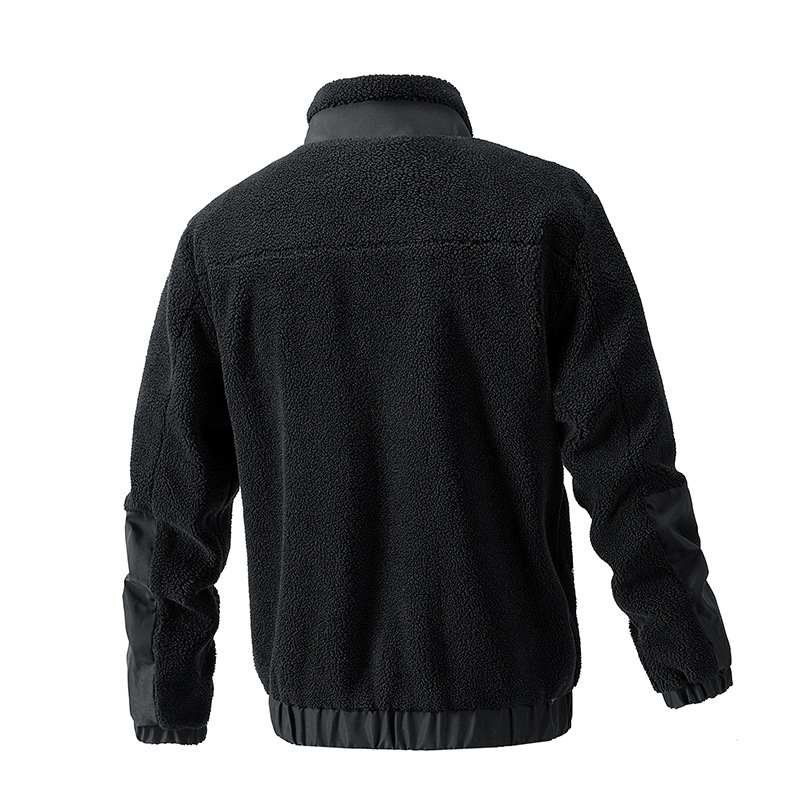 Title 4, Mens Standing Collar Solid Color Fleece Jacket...