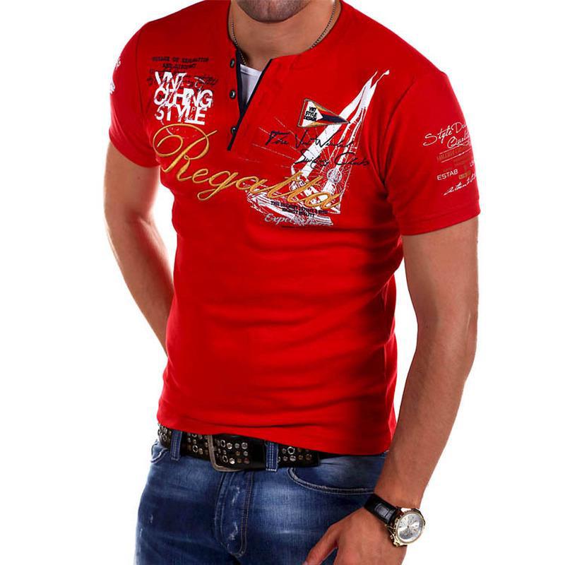 Title 6, Camiseta Henley de manga corta para hombre vera...