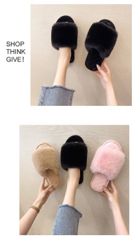 Women's Home Flat Warm Online Influencer Fashion Cotton Slippers
