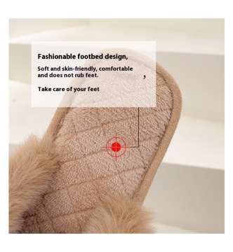 Women's Home Flat Warm Online Influencer Fashion Cotton Slippers