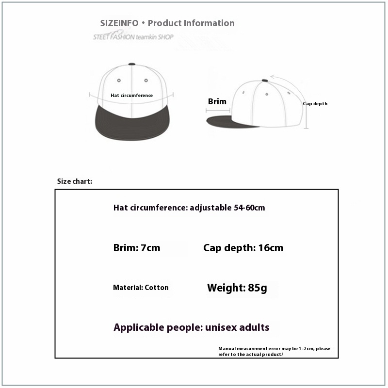 Title 1, Cartoon bedruckte Baseballkappe mit gebogener K...