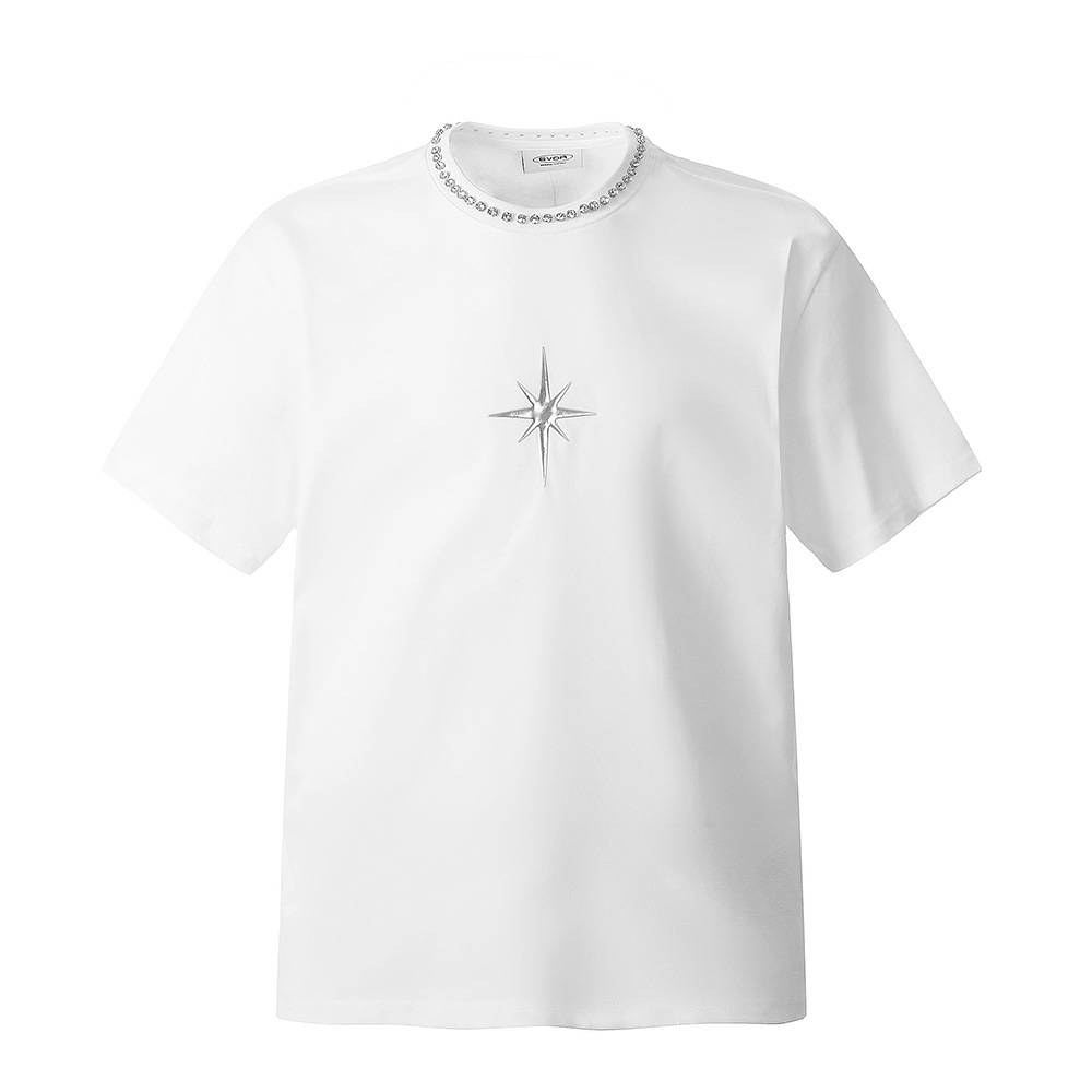 Title 5, Camiseta masculina de manga curta com estrela c...