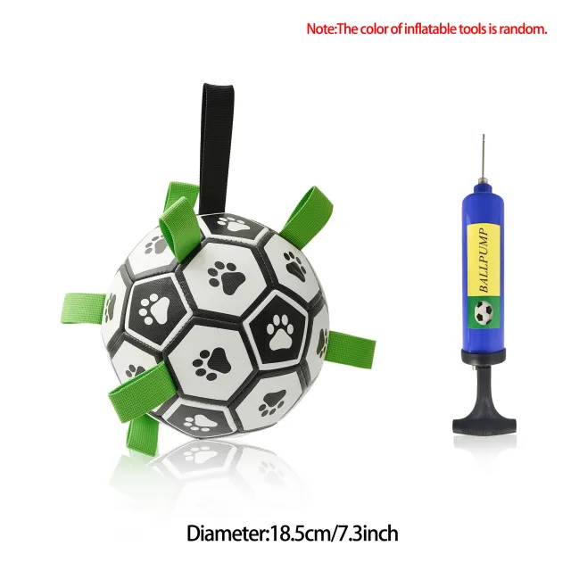 Interactive Dog Football Toy Soccer Ball Inflated Training Toy For Dogs Outdoor Border Collie Balls For Large Dogs Pet Supplies - Shop at LoveMi
