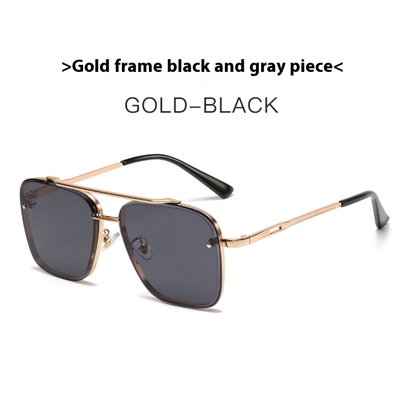 Title 2, Fashionable Simple Double Beam Trimming Sunglasses