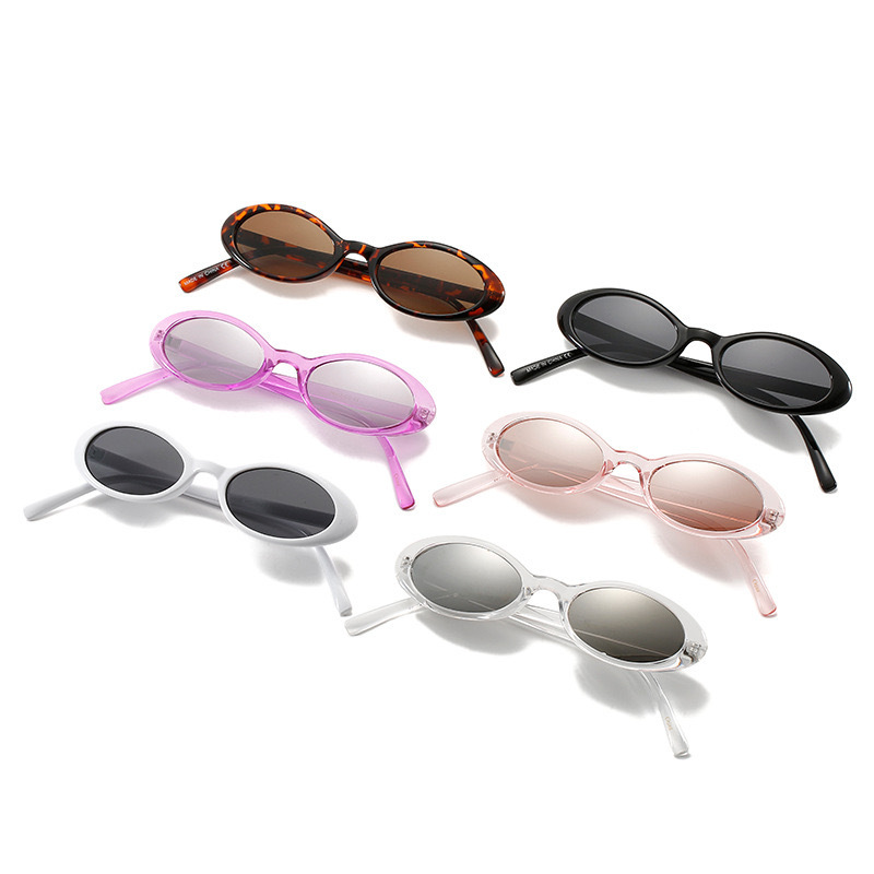 Title 2, UV-proof Sunshade Small Oval Frame Sunglasses