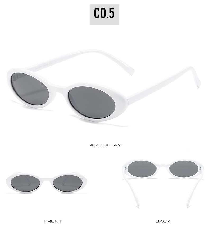 Title 5, UV-proof Sunshade Small Oval Frame Sunglasses