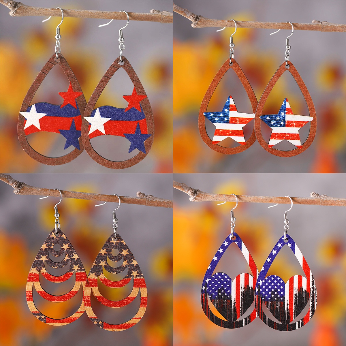 Title 4, Independence Day Red, White, And Blue Striped S...