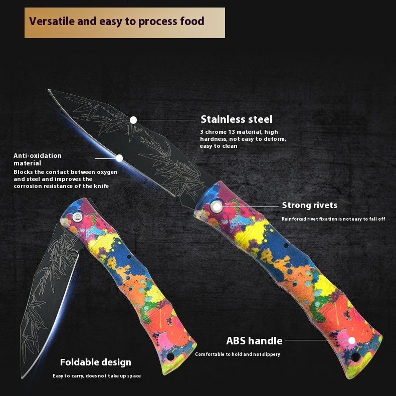 Title 5, Folding Outdoor Portable Fruit Knife