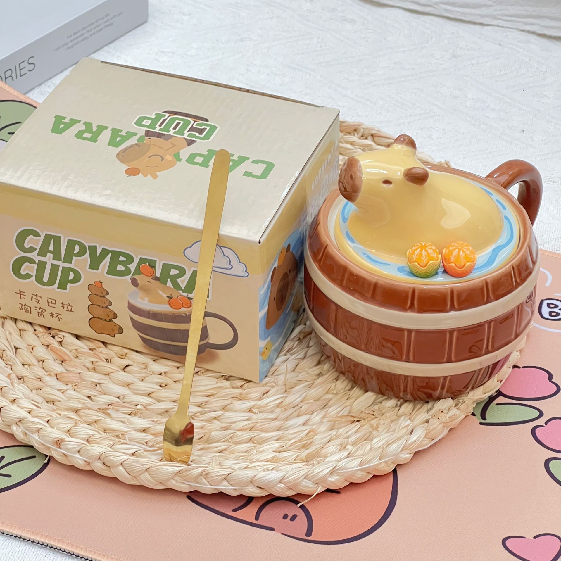 Title 3, Cute Capybara Large Capacity Ceramic Mug