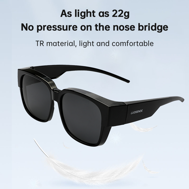 Polarized Fit Over Glasses Sunglasses UV Protection. Classic & Retro Non-Bulky Style - Specially designed over the glasses sunglasses, fit over for men women prescription eyeglasses or reading glasses. Polarized Lens Brings Clear & Comfortable Vision - TA