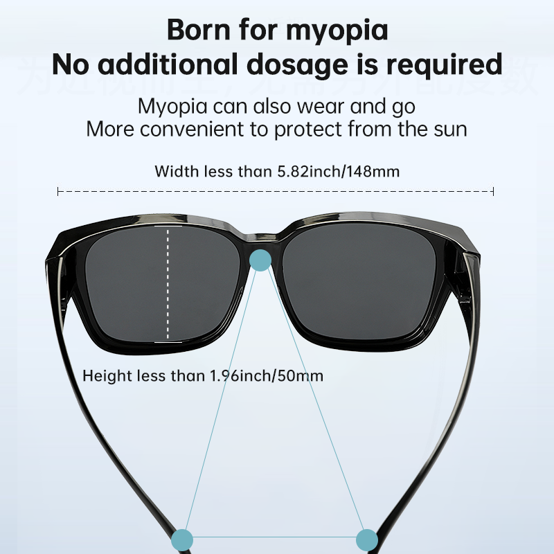 Polarized Fit Over Glasses Sunglasses UV Protection. Classic & Retro Non-Bulky Style - Specially designed over the glasses sunglasses, fit over for men women prescription eyeglasses or reading glasses. Polarized Lens Brings Clear & Comfortable Vision - TA